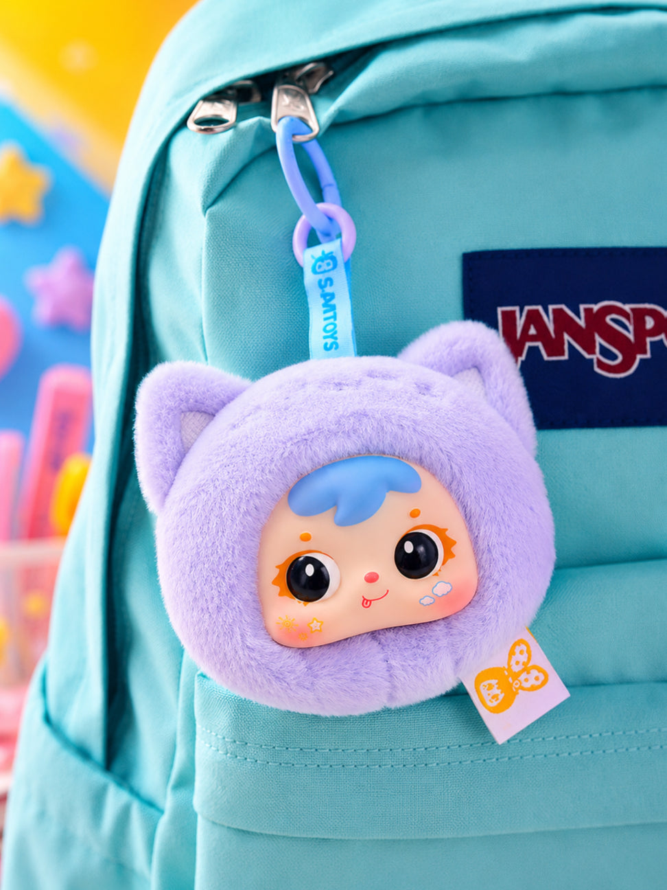 Cold Meow Charm - Samuel Lucky Plush Charms - Lucky Animal Series