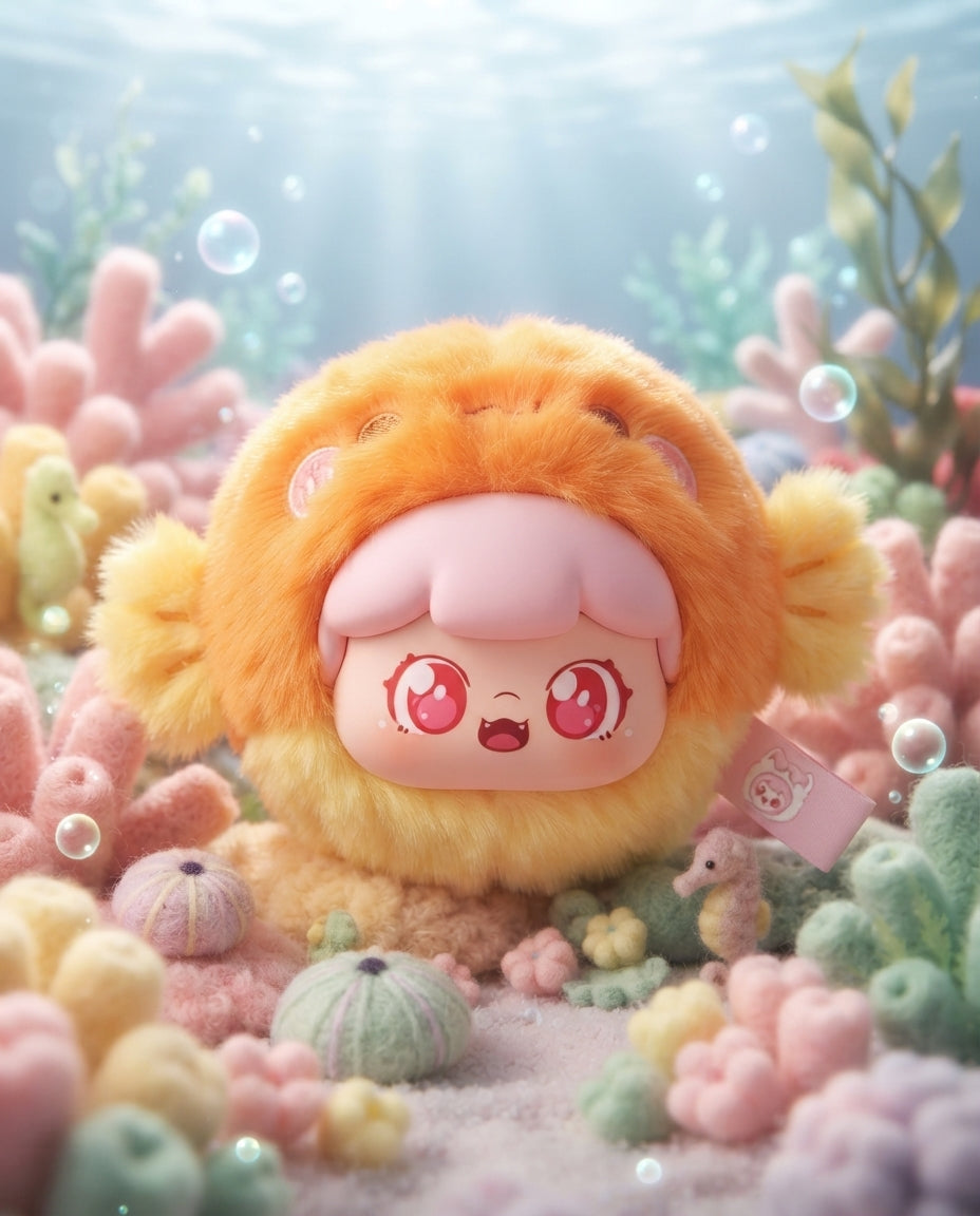 Golden Fishy Charm - Ocean Series Plush Charms