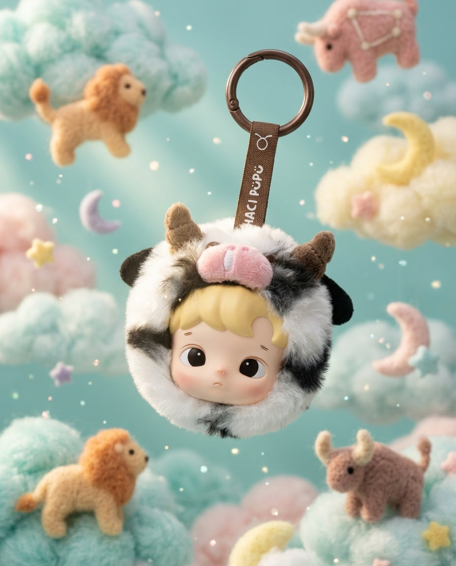 Taurus Hacipupu Charm - Hacipupu Star Sign Plush Charms