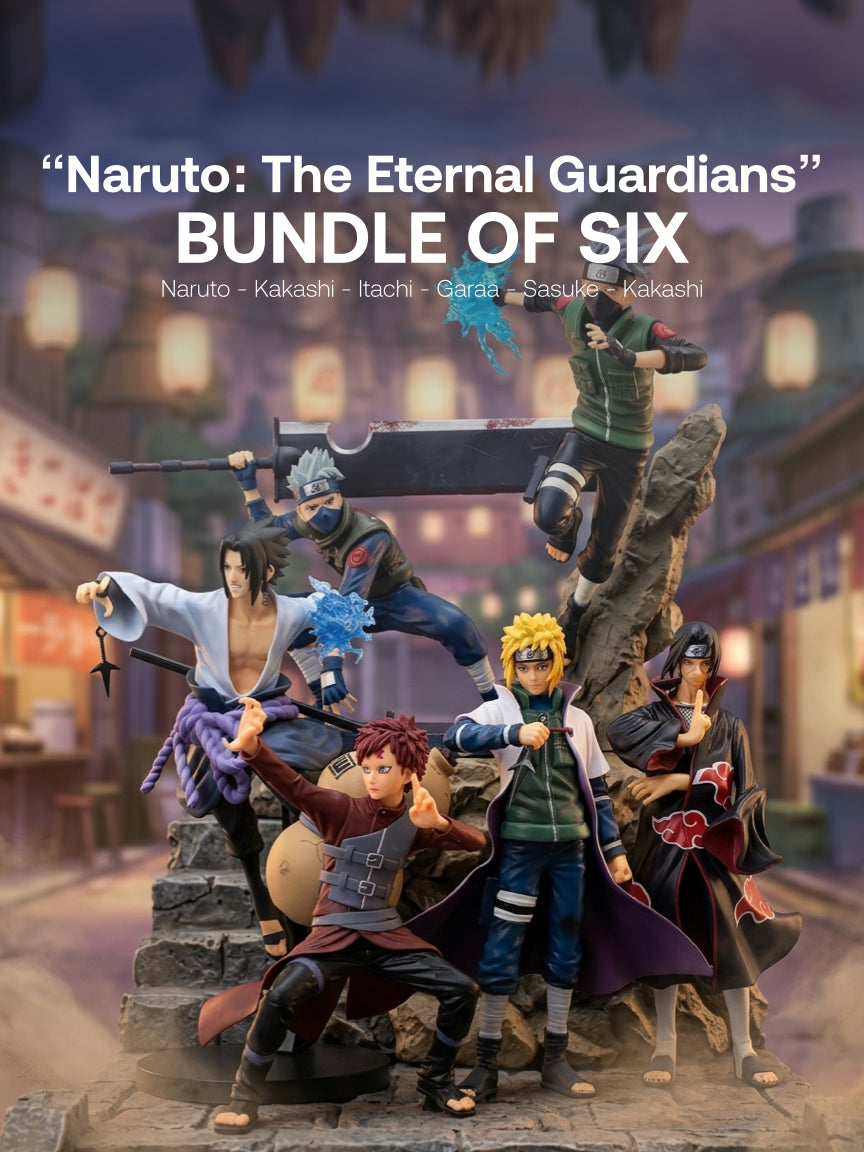 Naruto XL - Naruto, Kakashi, Itachi, Garaa, Sasuke, Kakashi - “Naruto: The Eternal Guardians” Bundle - Bundle of Six