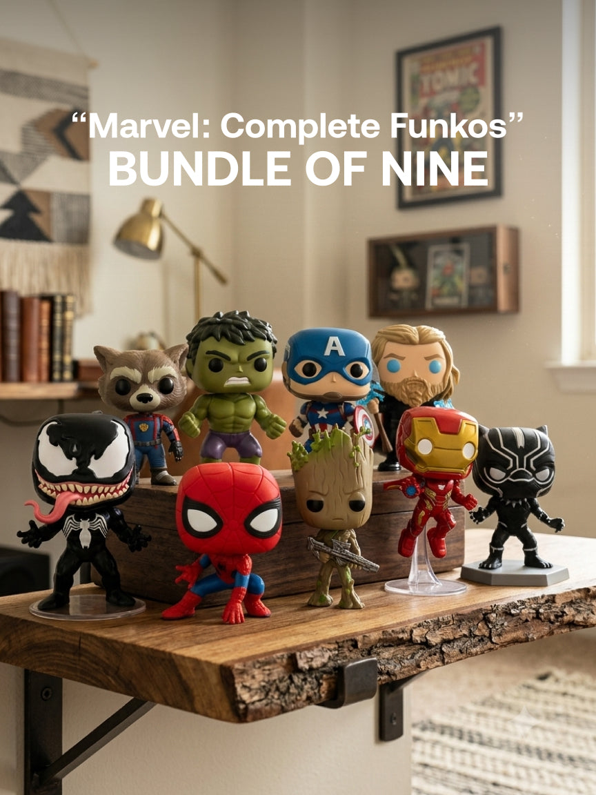 Marvel - Groot, Rocket, Thor, Captain America, Ironman, Black