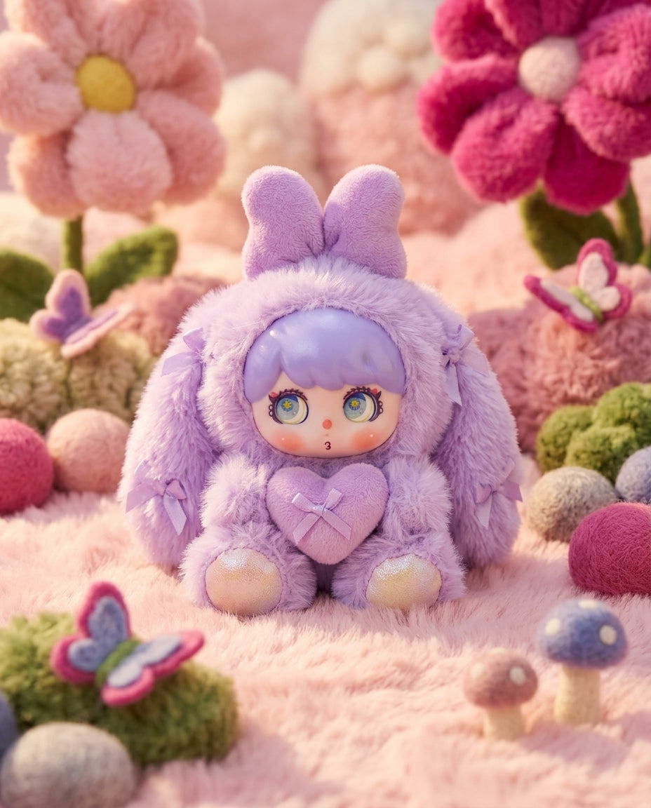 Berry Bunny Charm - Soft Bunny Plush Charms