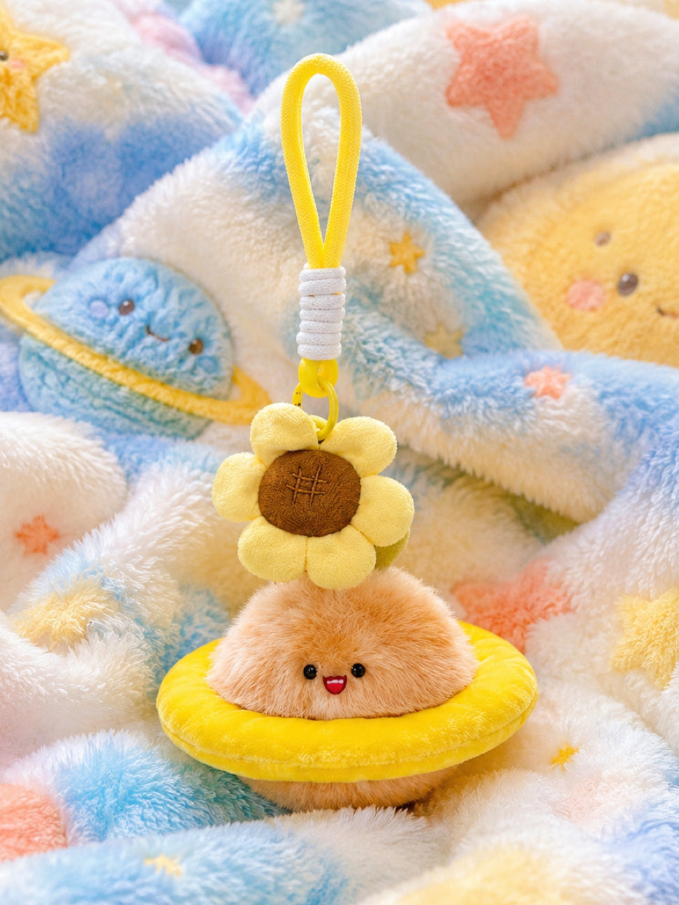Beige Planet Charm - Milky Way Plush Charms