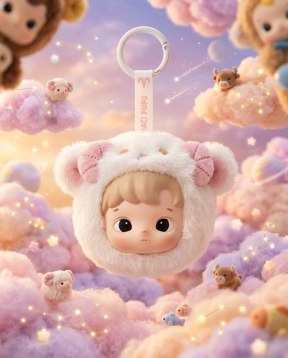 Aries Hacipupu Charm - Hacipupu Star Sign Plush Charms