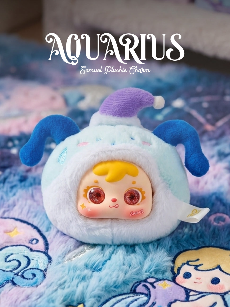 Aquarius Charm - Samuel Lucky Plush Charms - Horoscope Series