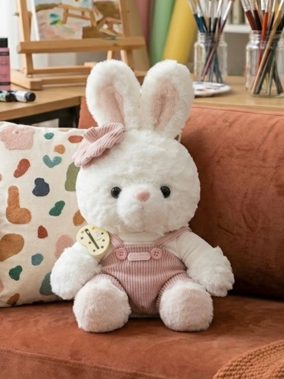 Plushie - Artistic Bunny Plushie - 25cm Tall