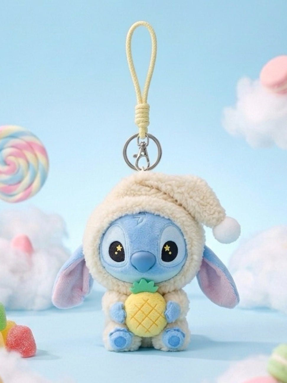 Stitch Plush Charm - Eat Something Before Sleep Series - Pineaaple & Stitch