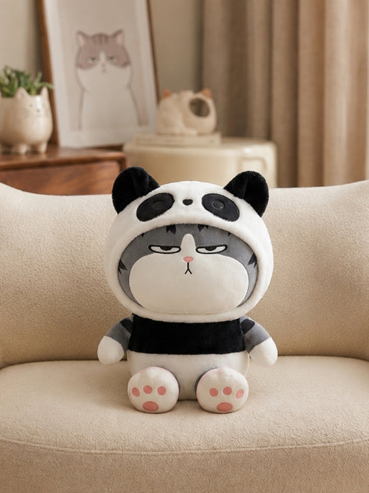 Plushie - Grumpy Cat Panda Plushie - 23cm Tall