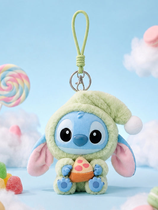 Stitch Plush Charm - Eat Something Before Sleep Series - Pizza & Stitch