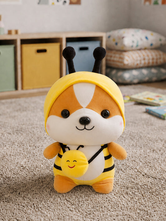 Plushie - Doggo in Bee Outfit Plushie - 25cm Tall
