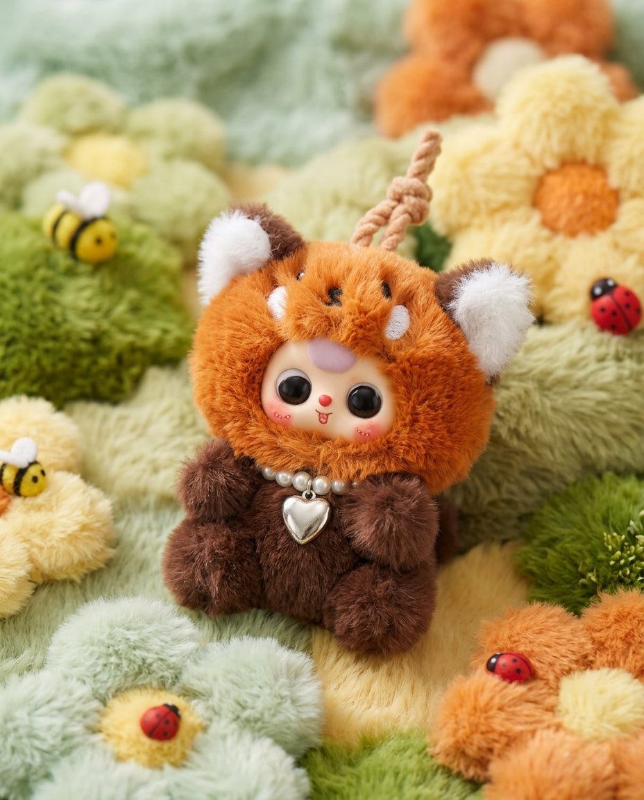 Cheerful Foxy Plush Charm - The Fuzzball Series Plush Charms