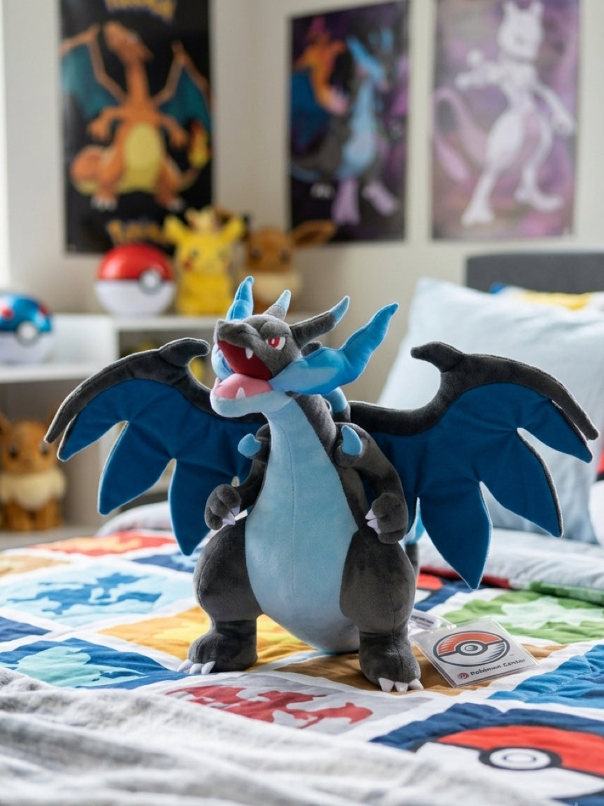 Pokemon - Mega Charizard X Plushie - 25cm Tall