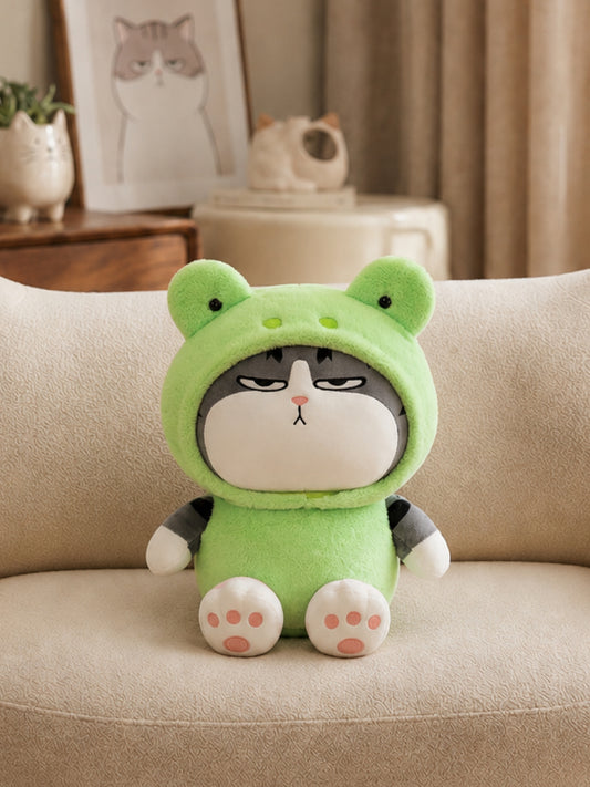 Plushie - Grumpy Cat Frog Plushie - 23cm Tall
