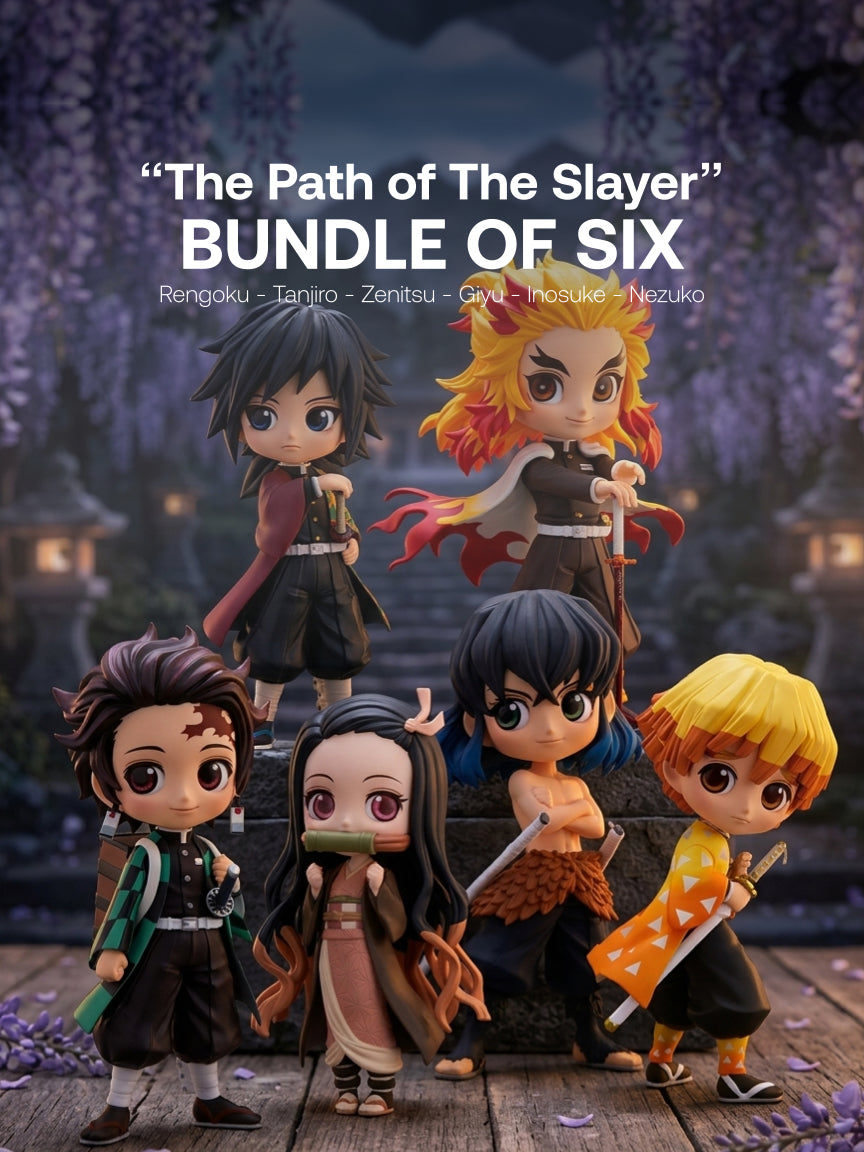 Demon Slayer - Rengoku, Tanjiro, Zenitsu, Giyu, Inosuke, Nezuko - “The Path of The Slayer” Bundle - Bundle of Six