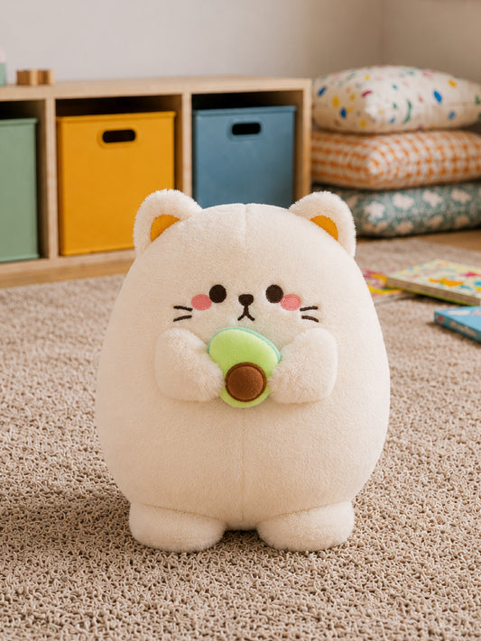 Plushie - Kitty & Avocado Plushie - 20cm Tall
