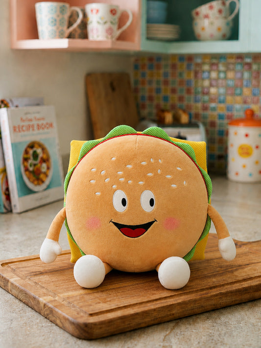 Plushie - Delicious Burger Plushie - 30cm Tall