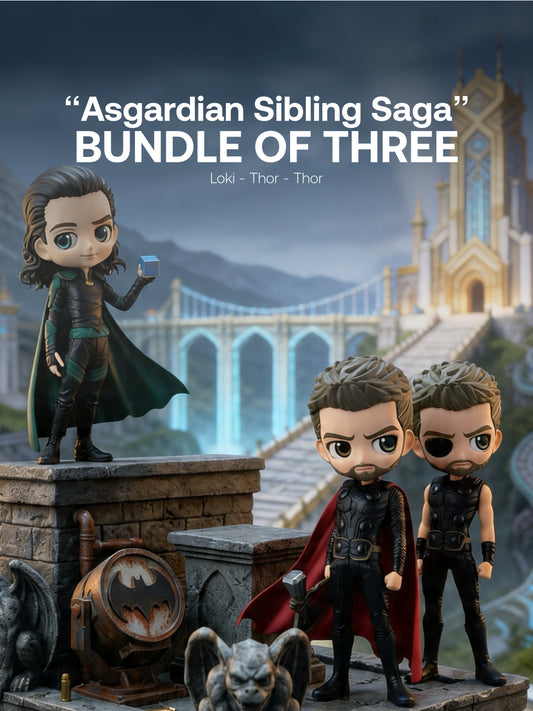 Marvel - Loki, Thor, Thor Qposket - “Asgardian Sibling Saga” Bundle - Bundle of Three