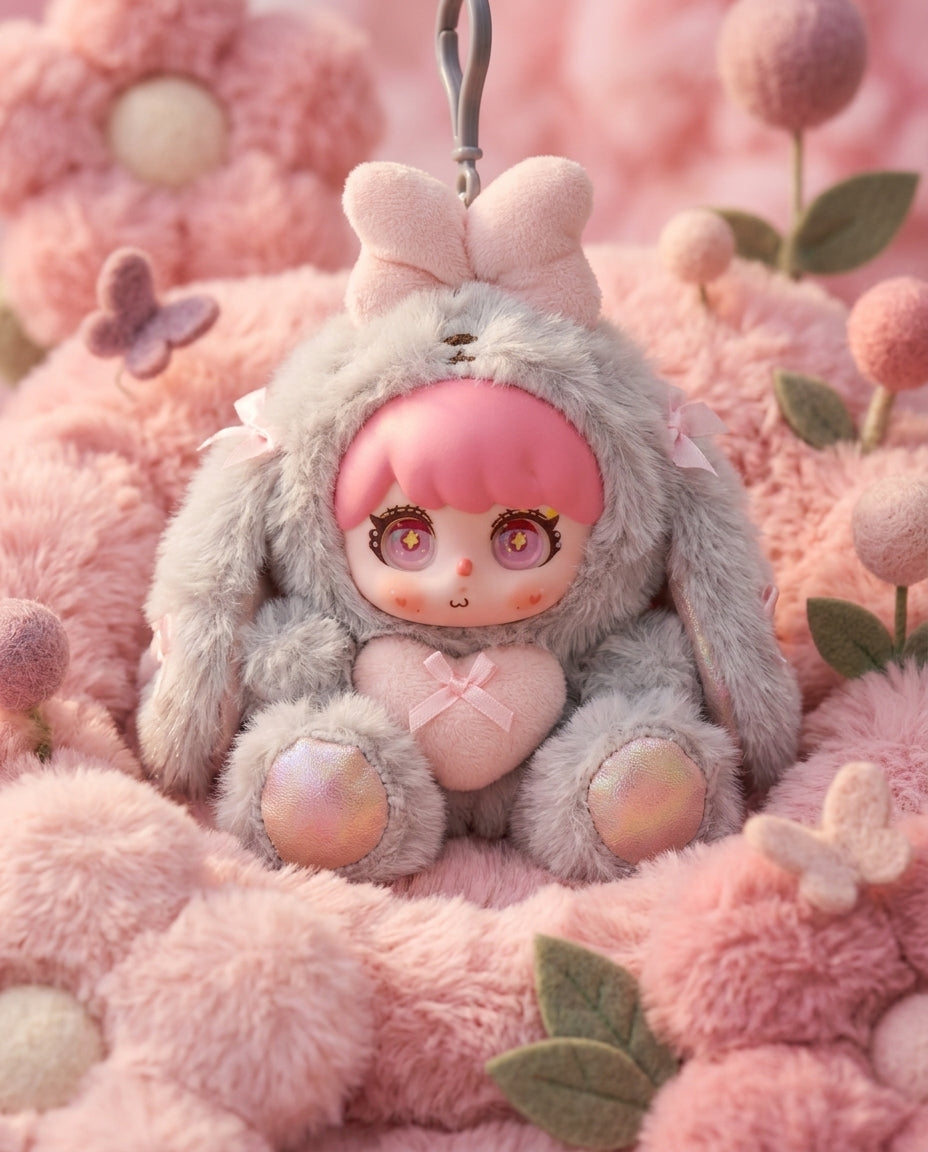 Hop Bunny Charm - Soft Bunny Plush Charms