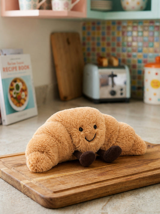 Plushie - Jellycat Happy Croissant Plushie - 16cm Tall