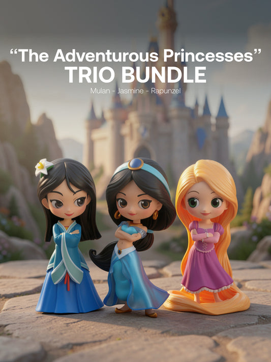 Disney - Mulan, Jasmine, Rapunzel - Bundle of Three - “The Adventurous Princesses” Bundle