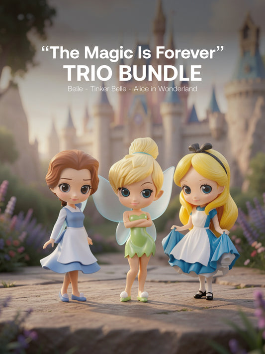 Disney - Belle, Tinker belle, Alice - Bundle of Three - “The Magic Is Forever” Bundle