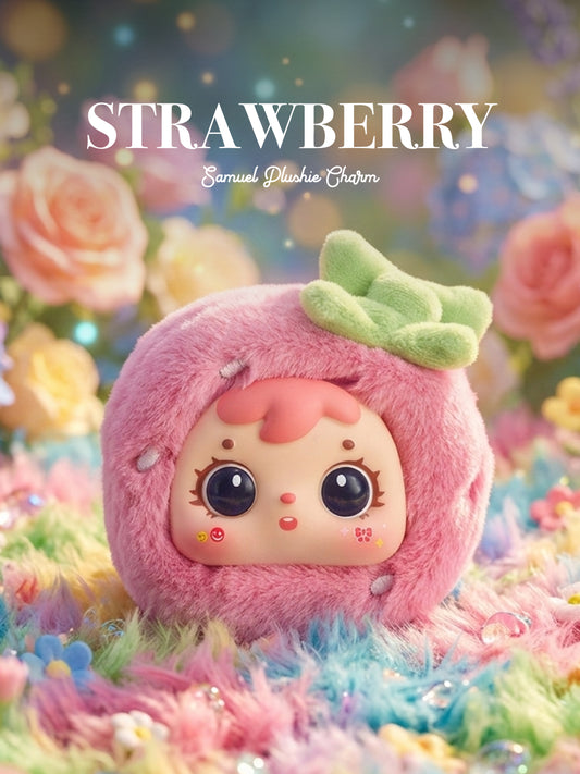 Strawberry Charm - Samuel Lucky Plush Charms - Delicious Fruit Series