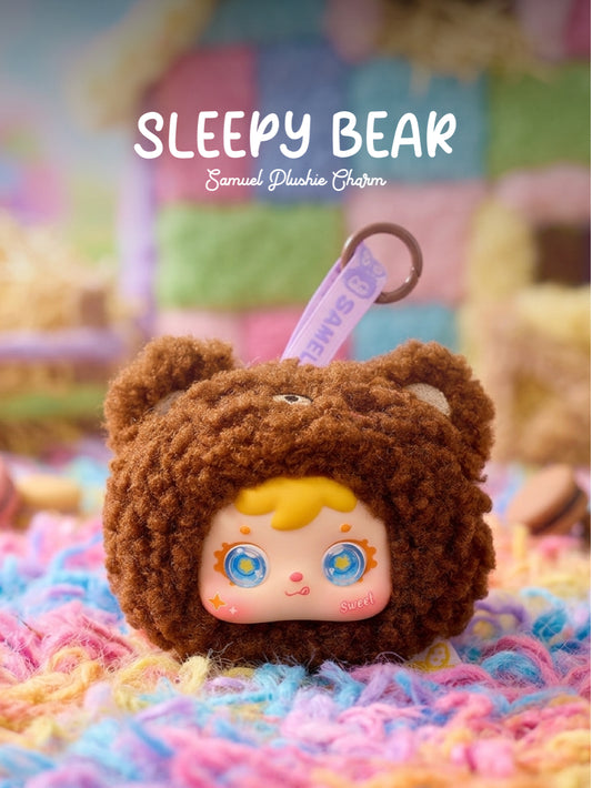 Sleepy Bear Charm - Samuel Lucky Plush Charms - Lucky Animal Series