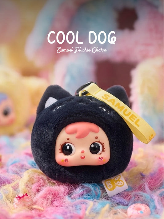 Cool Dog Charm - Samuel Lucky Plush Charms - Lucky Animal Series