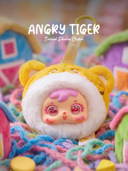 Angry Tiger Charm - Samuel Lucky Plush Charms - Lucky Animal Series