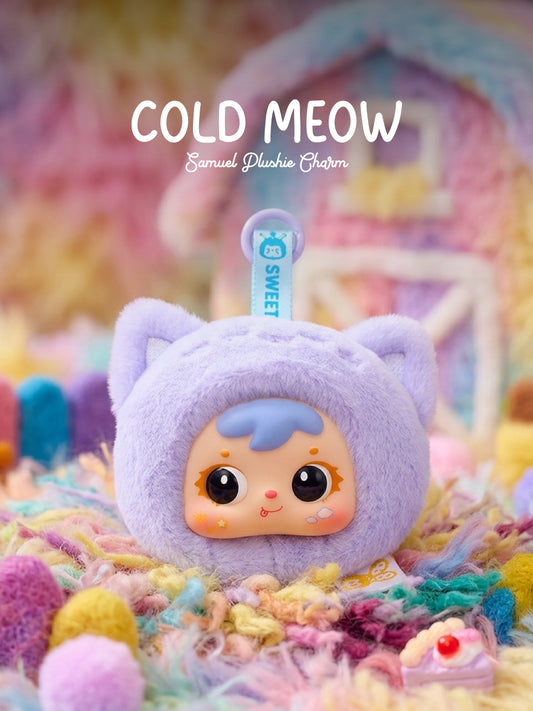 Cold Meow Charm - Samuel Lucky Plush Charms - Lucky Animal Series