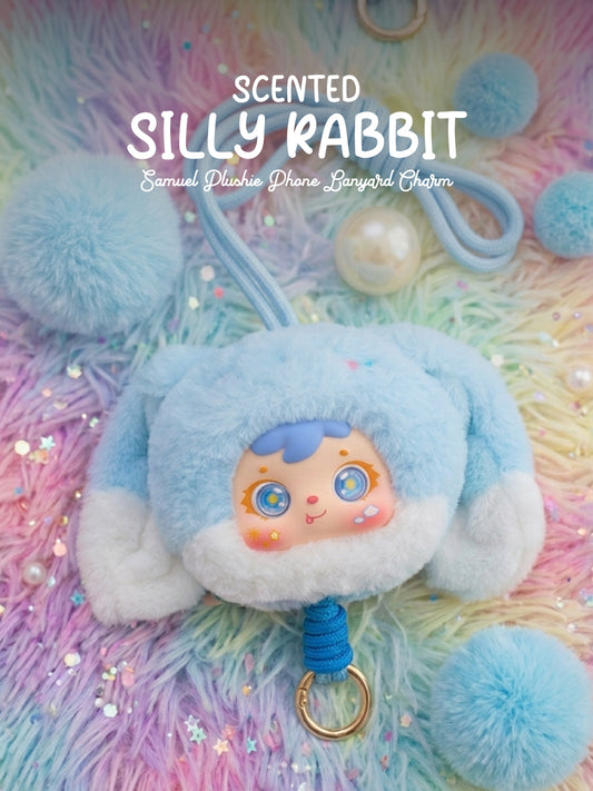 Silly Rabbit Charm - Samuel Scented Lucky Plush Charm - Lucky Animal Series - Phone Lanyard