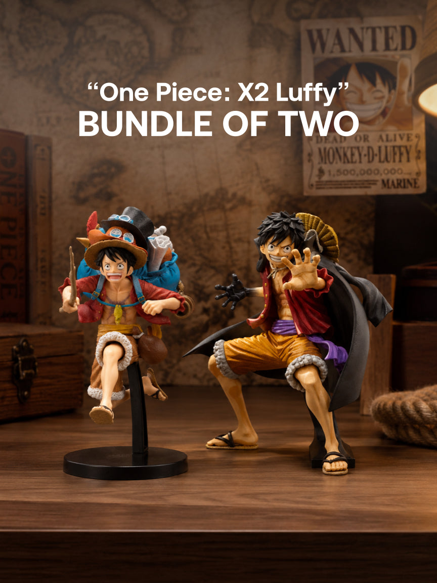 One Piece - Luffy Figurine - Luffy Figurine - “One Piece: X2 Luffy” Bundle - Bundle of Two