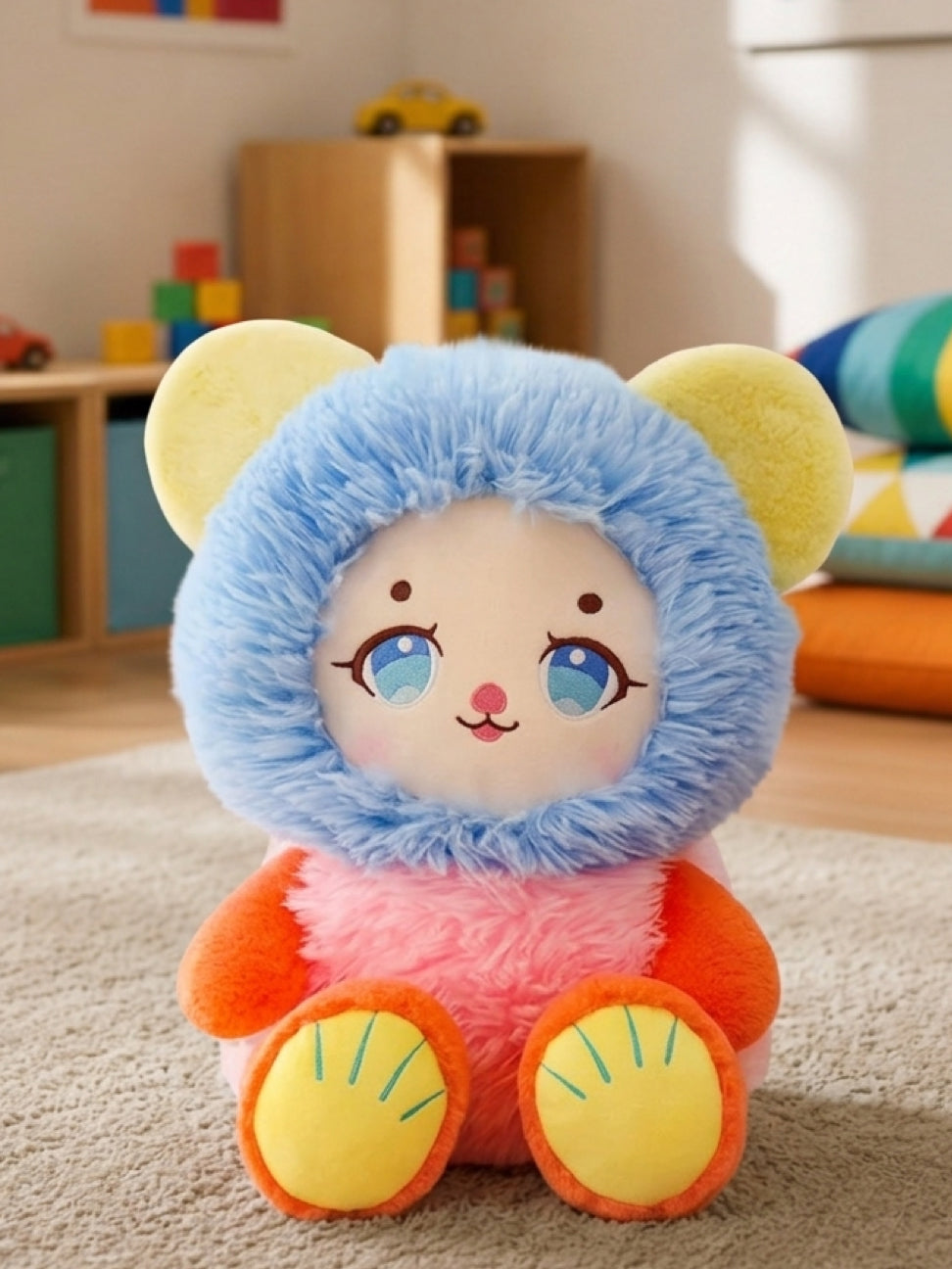 Plushie - Colorful Fluffy Plushie - 38cm Tall