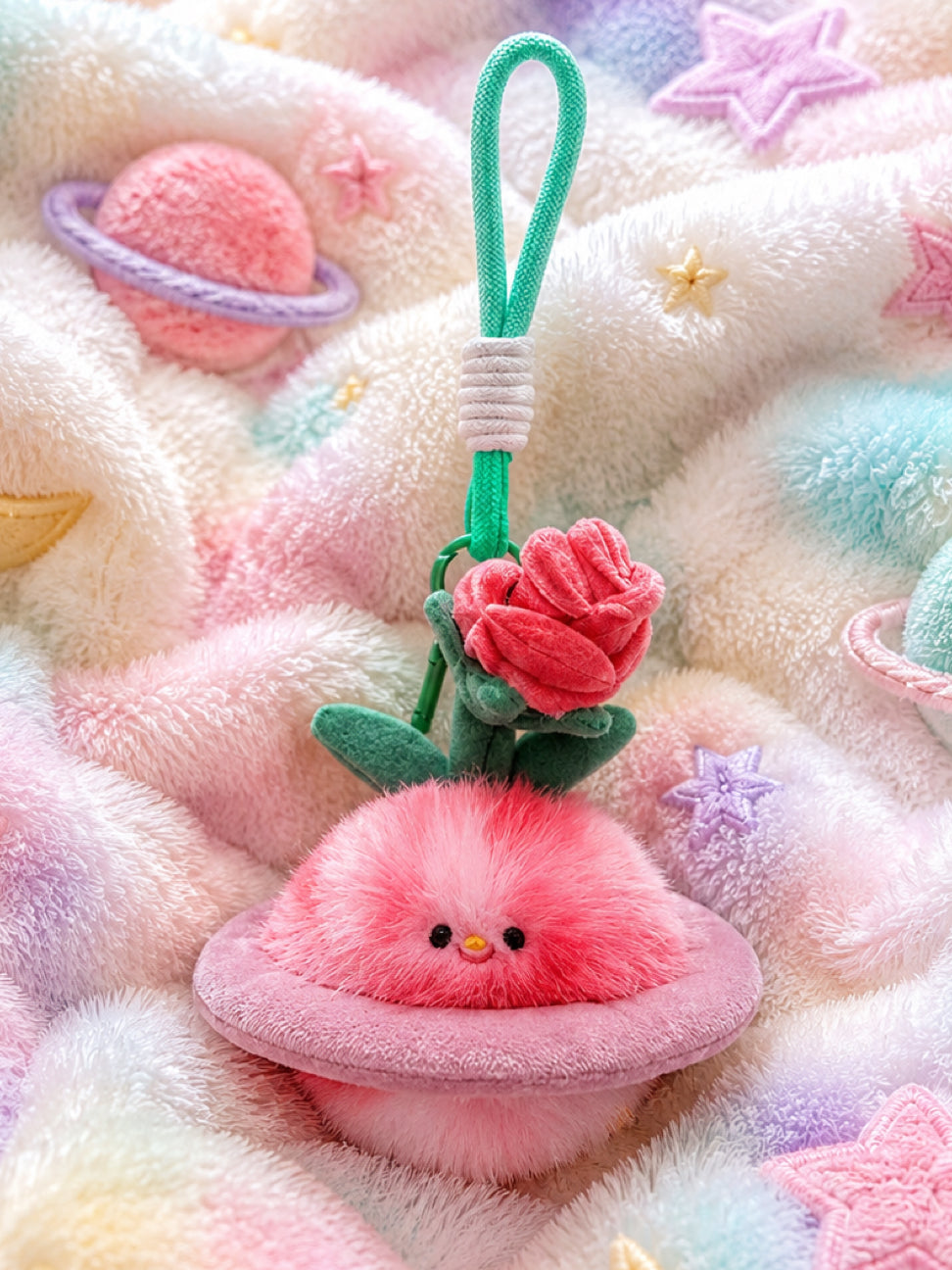 Pink Planet Charm - Milky Way Plush Charms