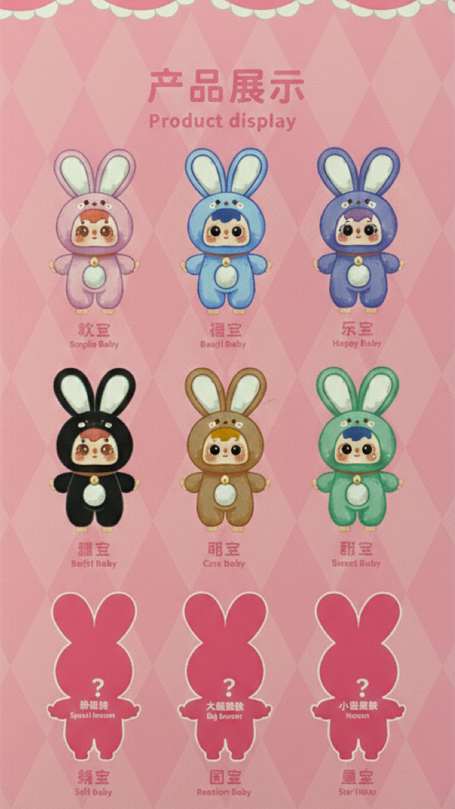 Samuel Lucky Plush Charm - Lucky Bunny Series - Blind Box