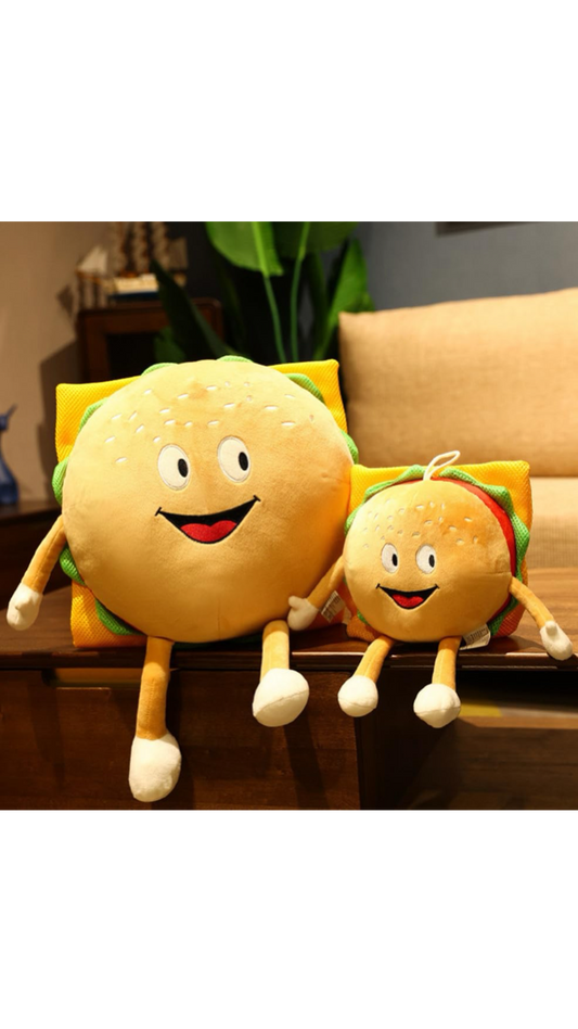 Plushie - Delicious Burger Plushie - 30cm Tall