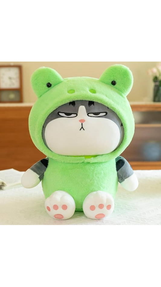 Grumpy Cat Frog Plushie