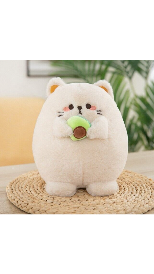Kitty with Avocado Plushie
