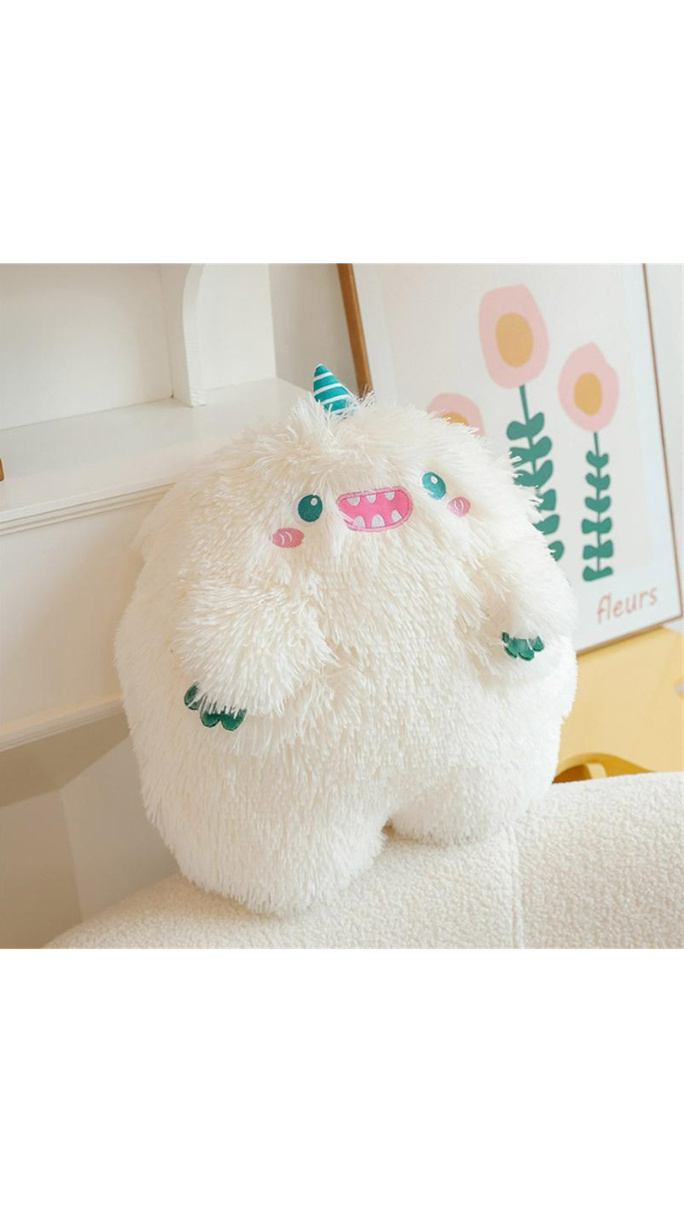 White Unicorn Monster Plushie